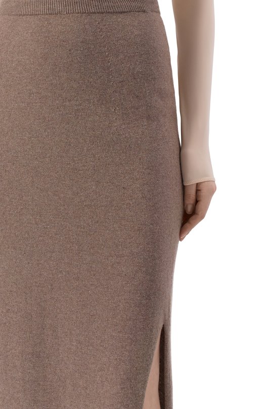 Юбка из шерсти и вискозы Pietro Brunelli G0B001/WS0011 Бежевый  G0B001/WS0011 Фото 5
