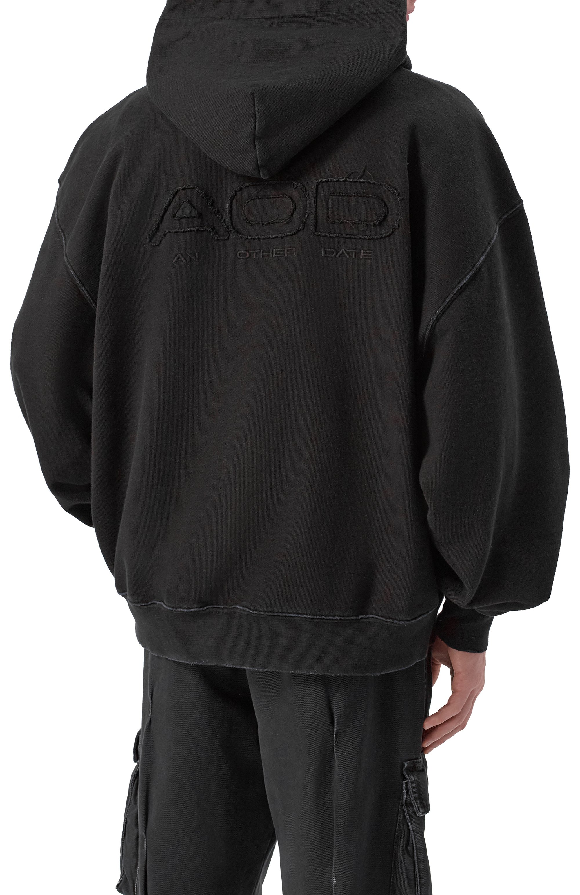 Хлопковая толстовка AN OTHER DATE черного цвета по цене 34750 руб., арт. F50DMAZH086, фото 4 Хлопковая толстовка AN OTHER DATE, арт. F50DMAZH086, фото 4