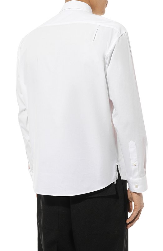 Хлопковая рубашка Jacquemus 23H/216SH001-1454 Белый  23H/216SH001-1454 Фото 4