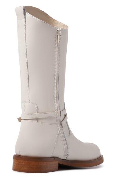 Кожаные сапоги ELISABETTA FRANCHI LA MIA BAMBINA кремового цвета по цене 41900 руб., арт. F4A6-E0742-1251138-_001, фото 3 Кожаные сапоги ELISABETTA FRANCHI LA MIA BAMBINA, арт. F4A6-E0742-1251138-_001, фото 3