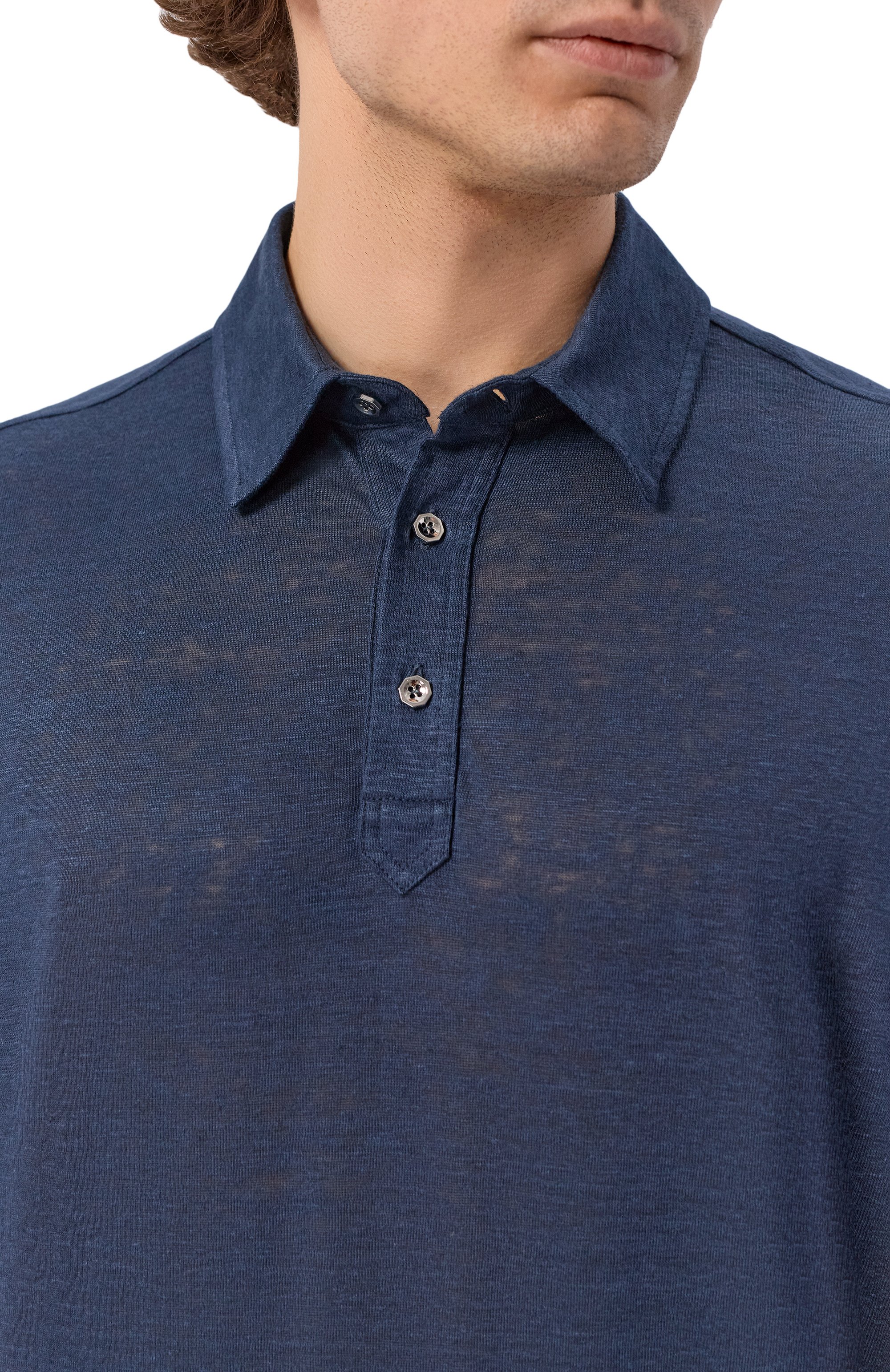 Льняное поло STEFANO RICCI, арт. K919510PCM/T26205, фото 5