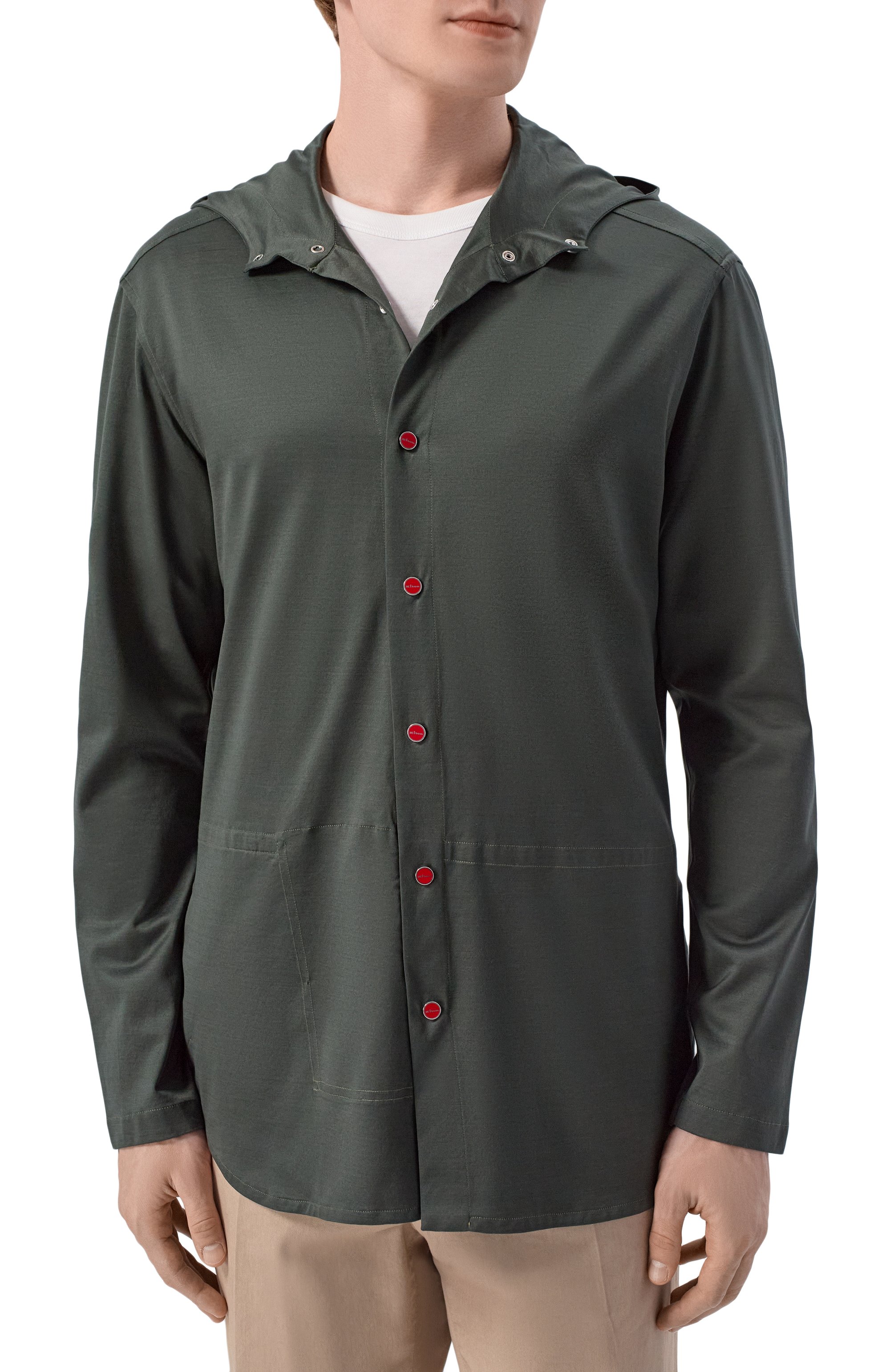 Хлопковая рубашка KITON, арт. UMCPETEH0923414, фото 3