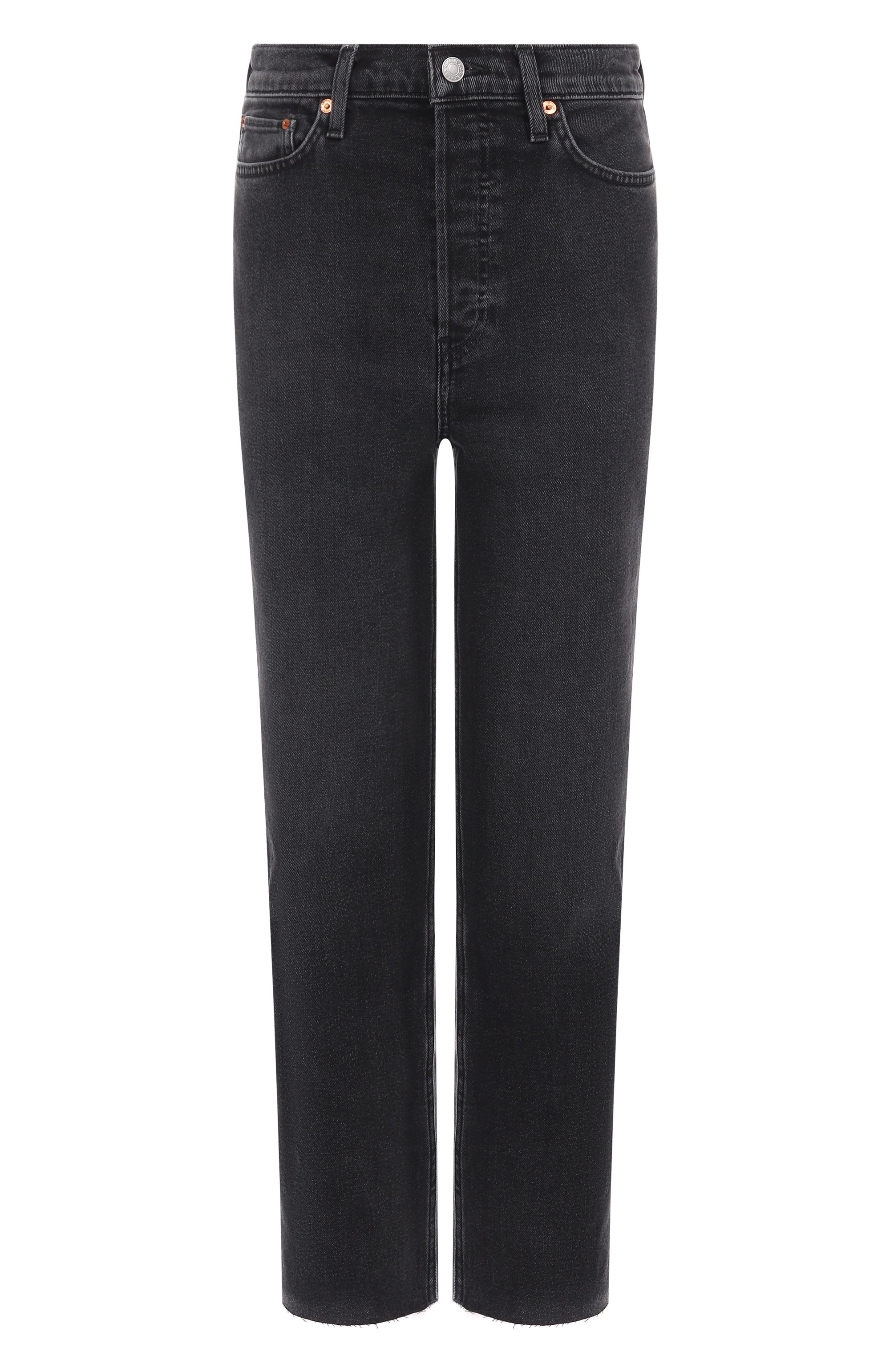 Джинсы the 70s RE/DONE, арт. 165-3WSTV27/FADED C0AL WITH RIPS, фото 1