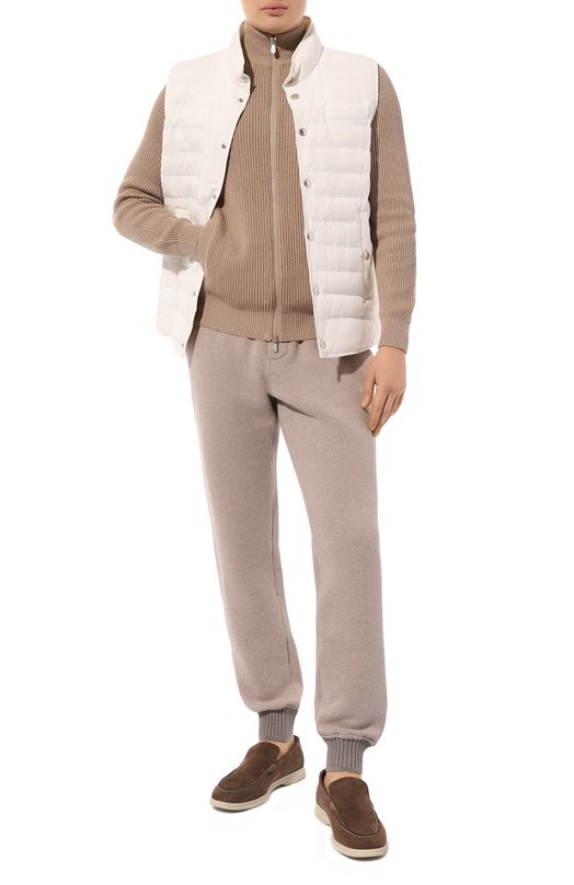 Хлопковый кардиган Brunello Cucinelli M2W70B2306 Бежевый  M2W70B2306 Фото 2
