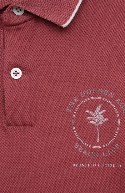 Хлопковое поло BRUNELLO CUCINELLI, арт. BE854T317C, фото 3