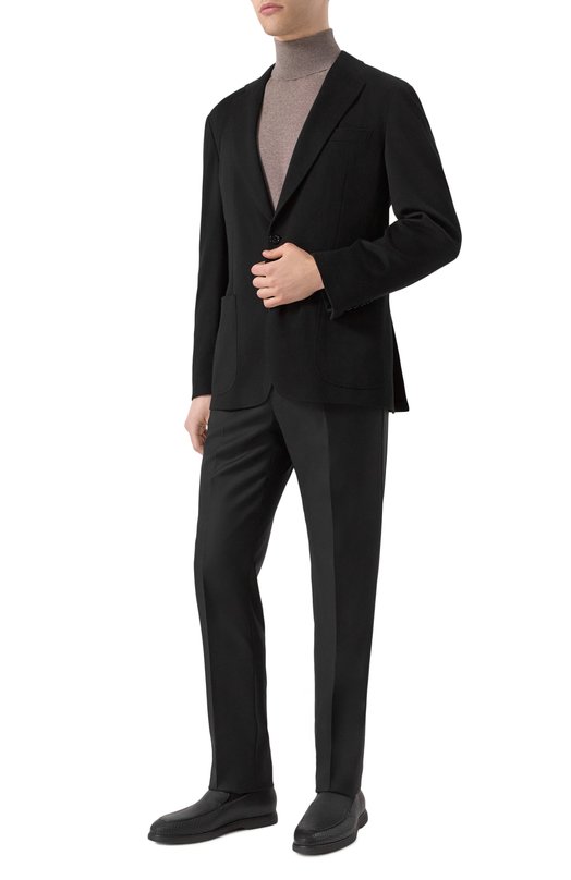 Кашемировый пиджак Stefano Ricci M1RFM22T00/MR03HA Чёрный  M1RFM22T00/MR03HA Фото 2