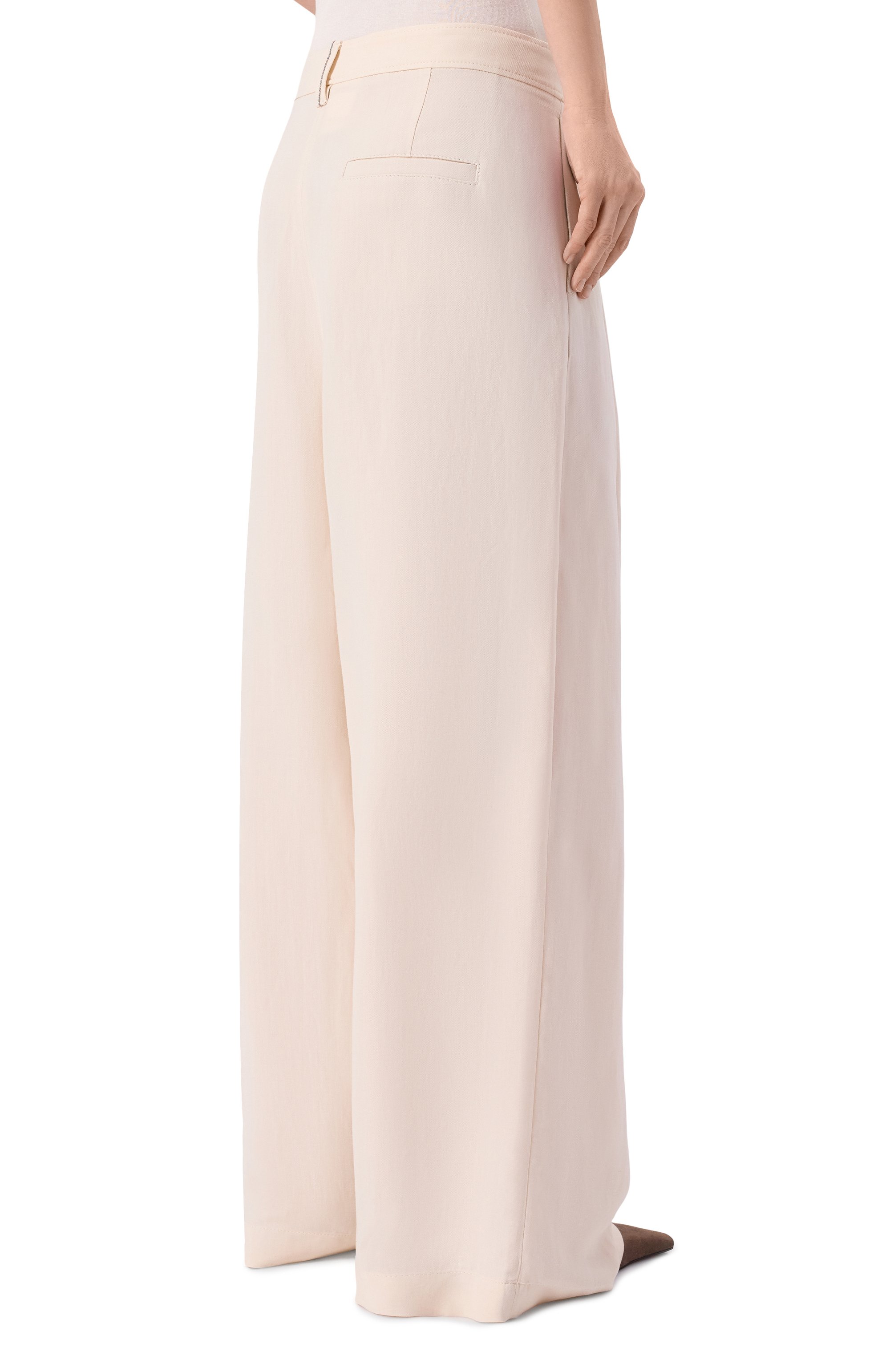 Брюки из вискозы и льна BRUNELLO CUCINELLI, арт. MH126P9207, фото 4