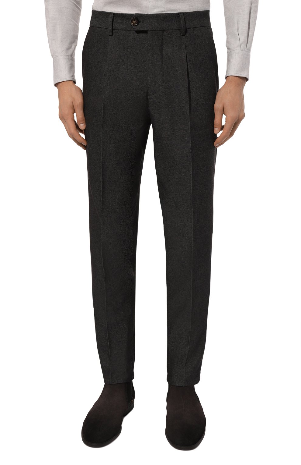 Брюки из хлопк�а и кашемира BRUNELLO CUCINELLI, арт. MY446E1450, фото 3