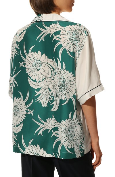 Шелковая рубашка PRADA, арт. P433BO-1ZNS-F0363-212, фото 4