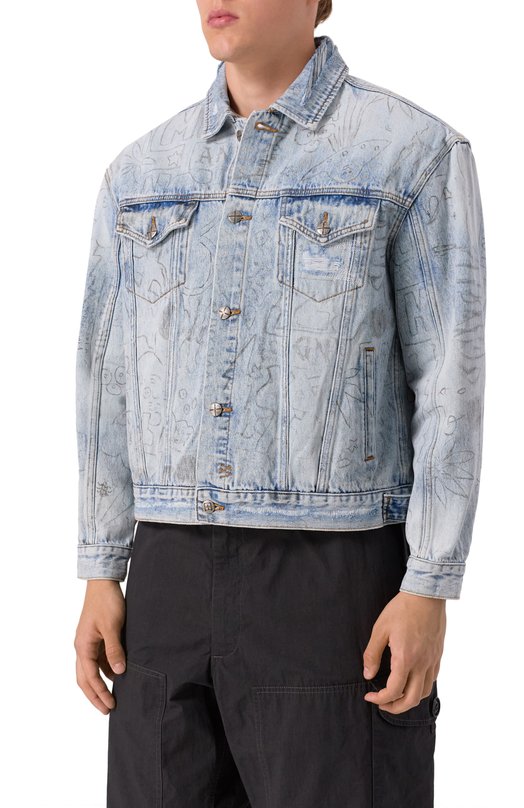 Джинсовая куртка Ksubi MSP25JK005 Голубой  MSP25JK005 Фото 3