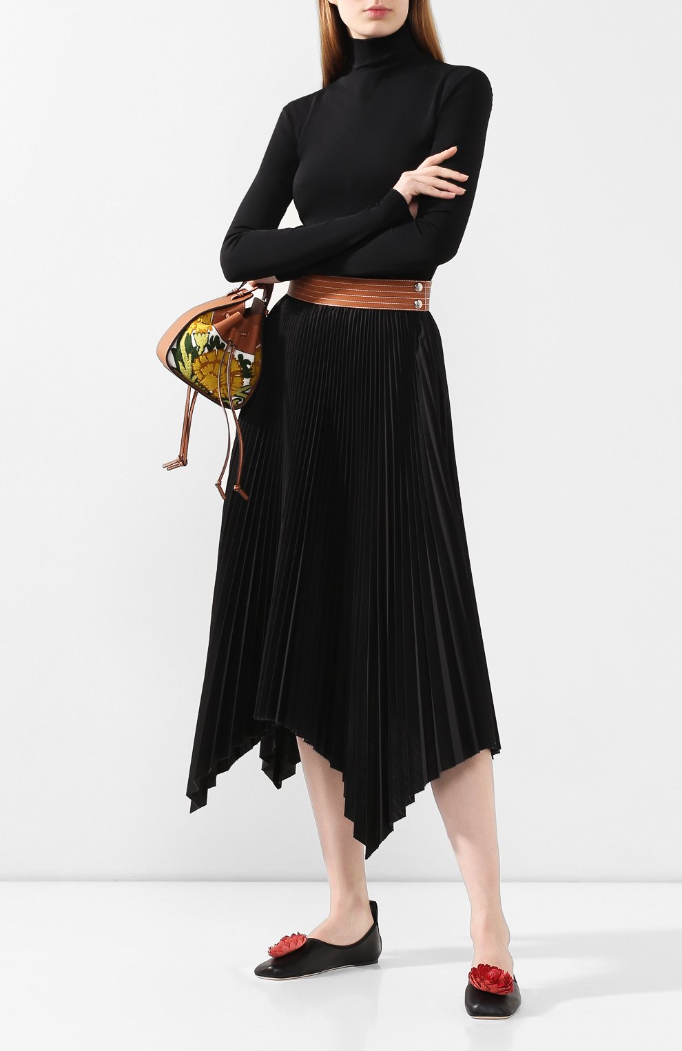 Кожаные балетки LOEWE, арт. 453.10.602, фото 2