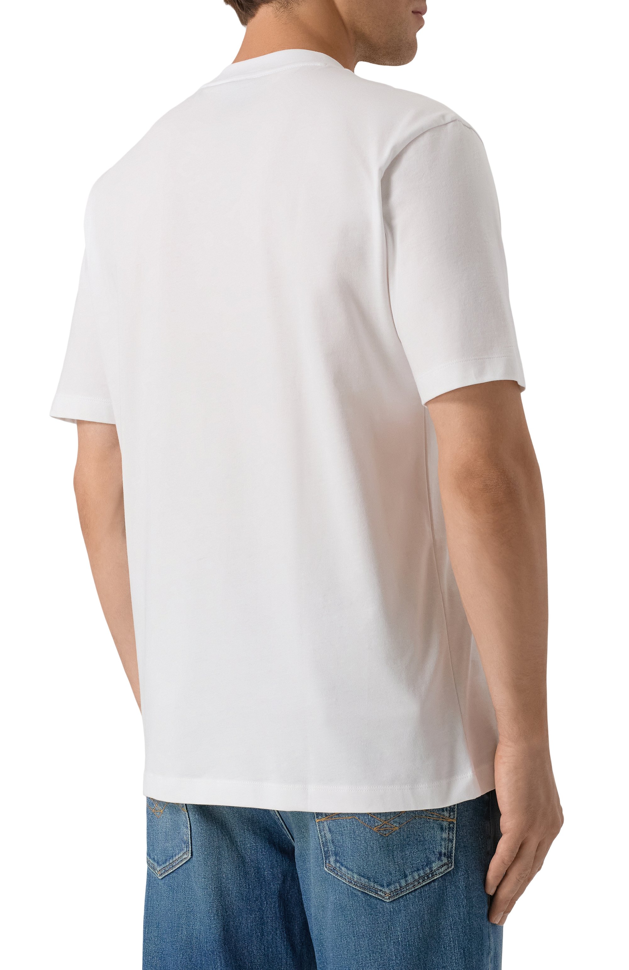 Хлопковая футболка BOSS, арт. 50543447, фото 4