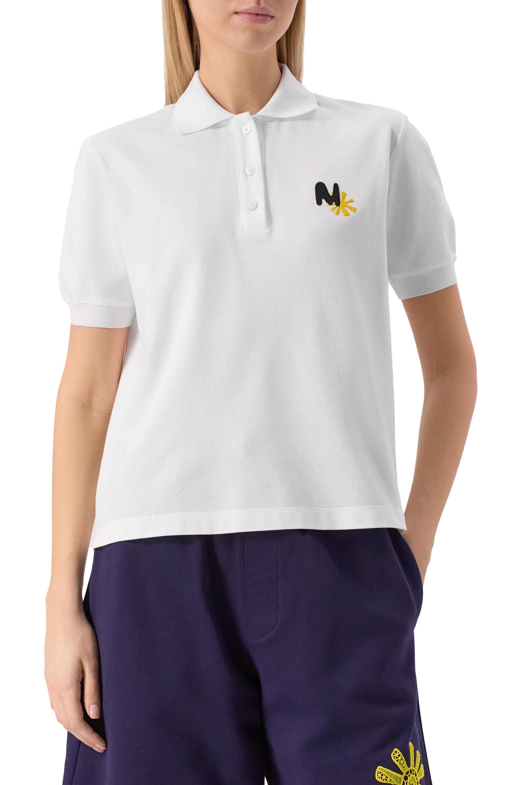 Хлопковое поло MSGM, арт. 3841MDM80/257137, фото 3