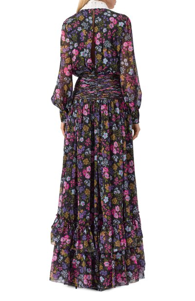 Шелковое платье VALENTINO разноцветного цвета по цене 1230000 руб., арт. 6B0VDLA09CH, фото 4 Шелковое платье VALENTINO, арт. 6B0VDLA09CH, фото 4