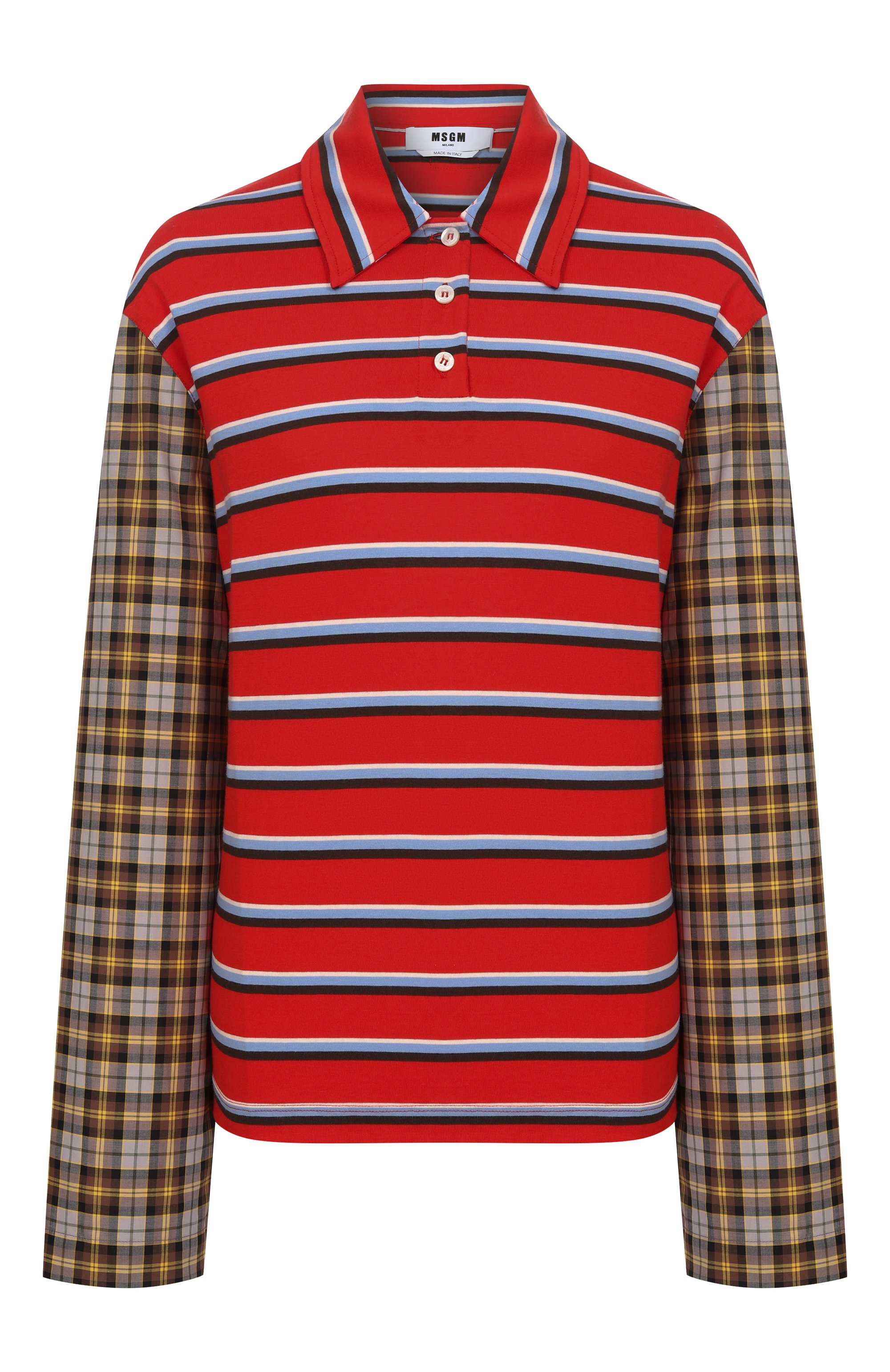 Хлопковое поло MSGM, арт. 4042MDM104 267310/267310, фото 1