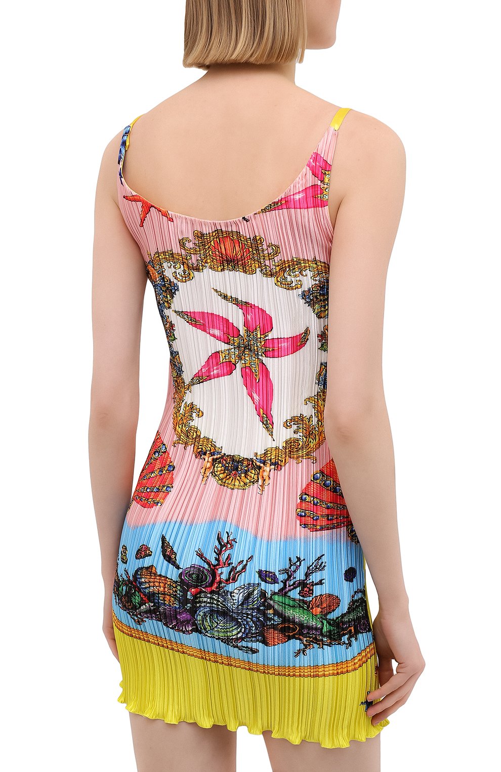 Платье VERSACE разноцветного цвета по цене 109000 руб., арт. A89018/1F01267, фото 4 Платье VERSACE, арт. A89018/1F01267, фото 4