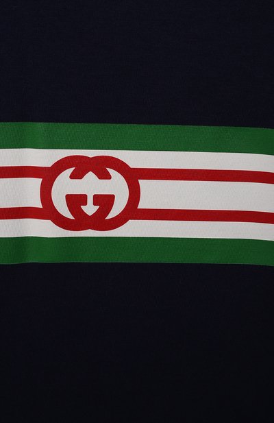 Хлопковая футболка GUCCI, арт. 561651/XJDKV, фото 3