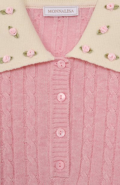 Платье из шерсти и хлопка MONNALISA, арт. 19F914, фото 3