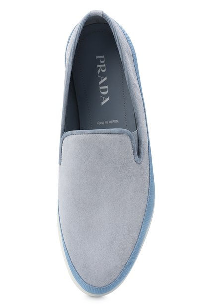 Замшевые слипоны PRADA, арт. 4D3434-054-F0237, фото 5