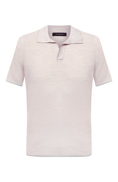 Поло из шелка и льна ZEGNA, арт. UWF96/C32, фото 1