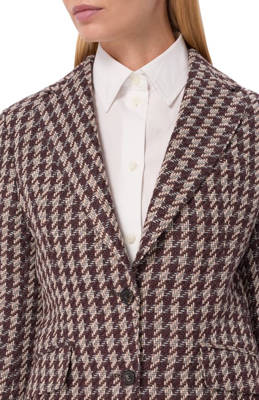 Твидовый жакет MVST SDG200/S0732813 Коричневый  SDG200/S0732813 Фото 5