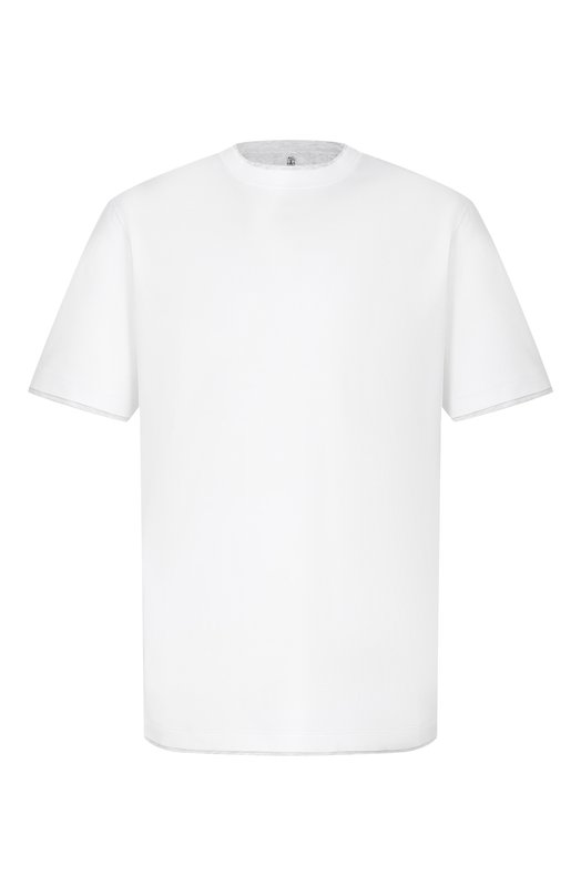 Хлопковая футболка Brunello Cucinelli M0B137427 Белый M0B137427