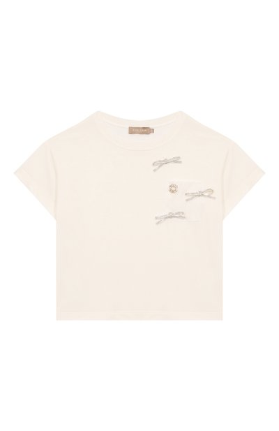 Футболка из вискозы ELIE SAAB JUNIOR, арт. EFTS016 V1/TS0378/6-10