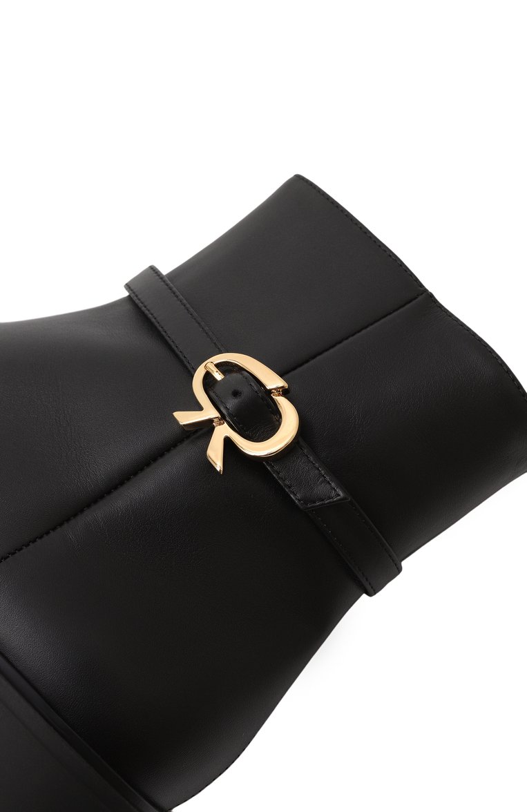 Женские кожаные ботинки ribbon dumont GIANVITO ROSSI черного цвета, арт. G73089.20G0M.VGINER0 | Фото 7 (Каблук высота: Низкий; Подошва: Платформа; Материал внутренний: Натуральная кожа; Материал внешний: Натуральная кожа; Женское Кросс-КТ: Байкеры-ботинки; Материал утеплителя: Без утеплителя)