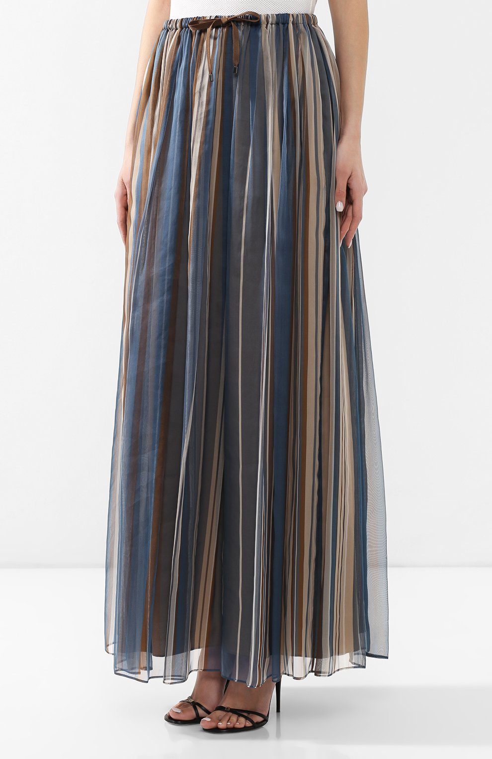 Шелковая юбка BRUNELLO CUCINELLI, арт. MH108G2807, фото 3