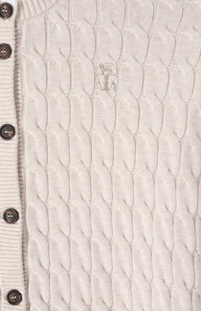 Хлопковый кардиган BRUNELLO CUCINELLI, арт. B19M19906C, фото 3