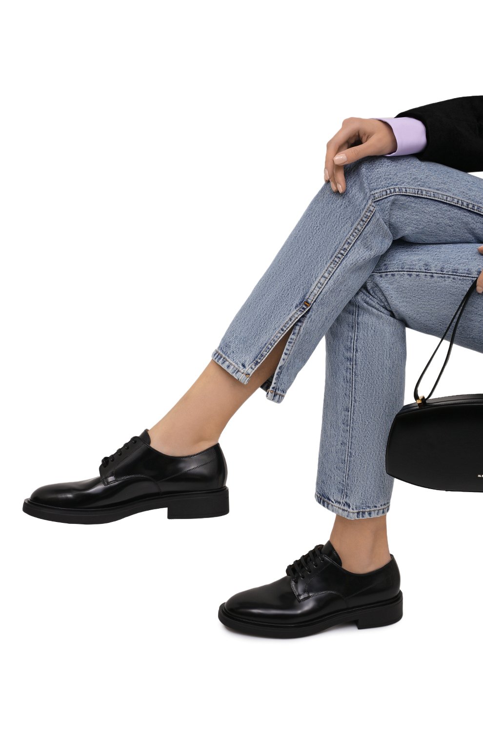 Кожаные дерби GIANVITO ROSSI, арт. G25215.20G0M.SRANER0, фото 3