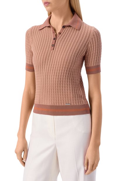 Хлопковое поло KITON, арт. D61781, фото 3