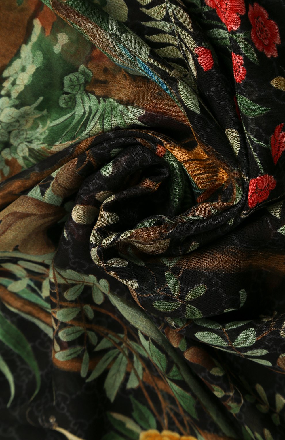 Платок из смеси вискозы и шелка с принтом GUCCI, арт. 495674/4G865, фото 2