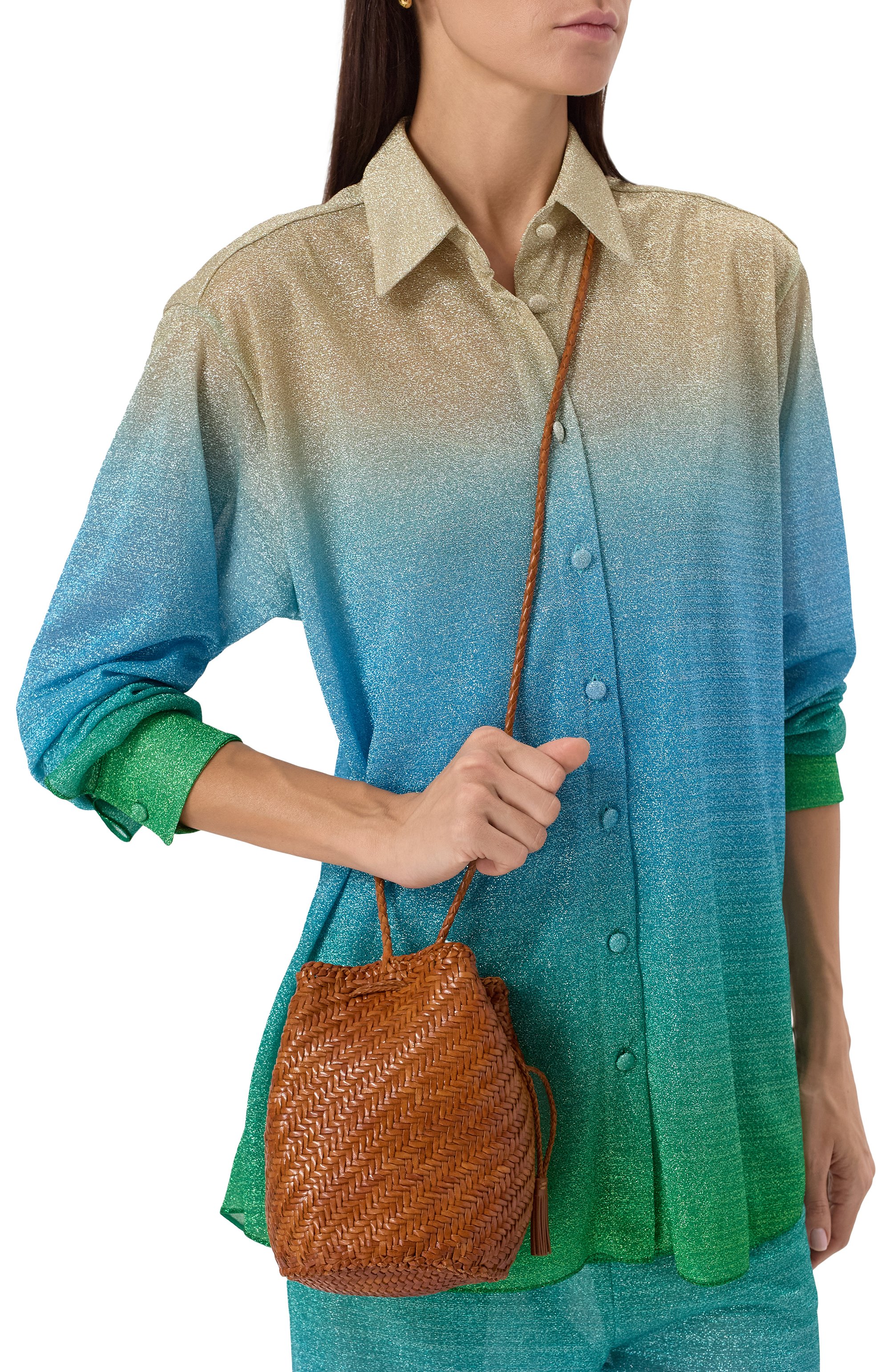 Сумка pompom double jump DRAGON DIFFUSION коричневого цвета по цене 39200 руб., арт. 8838, фото 2 Сумка pompom double jump DRAGON DIFFUSION, арт. 8838, фото 2