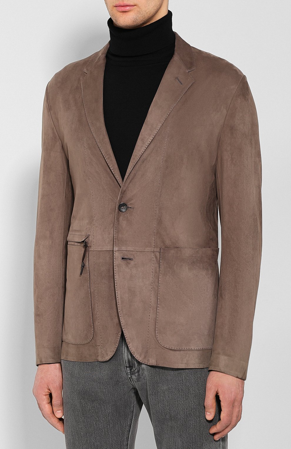 Замшевый пиджак ZEGNA, арт. UUPCA/U261, фото 3