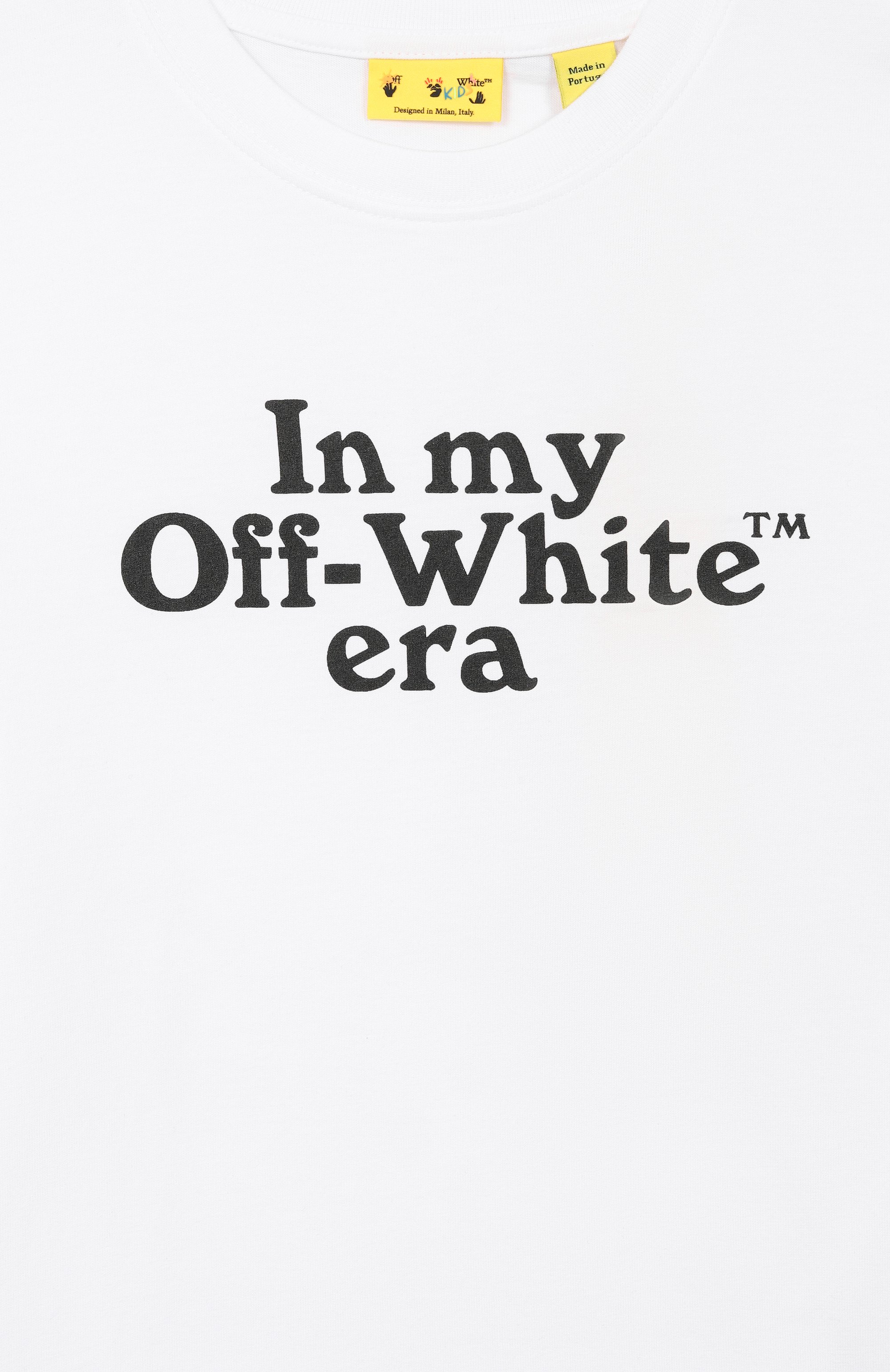 Хлопковая футболка OFF-WHITE, арт. 0BAA002S26JER007_001, фото 3