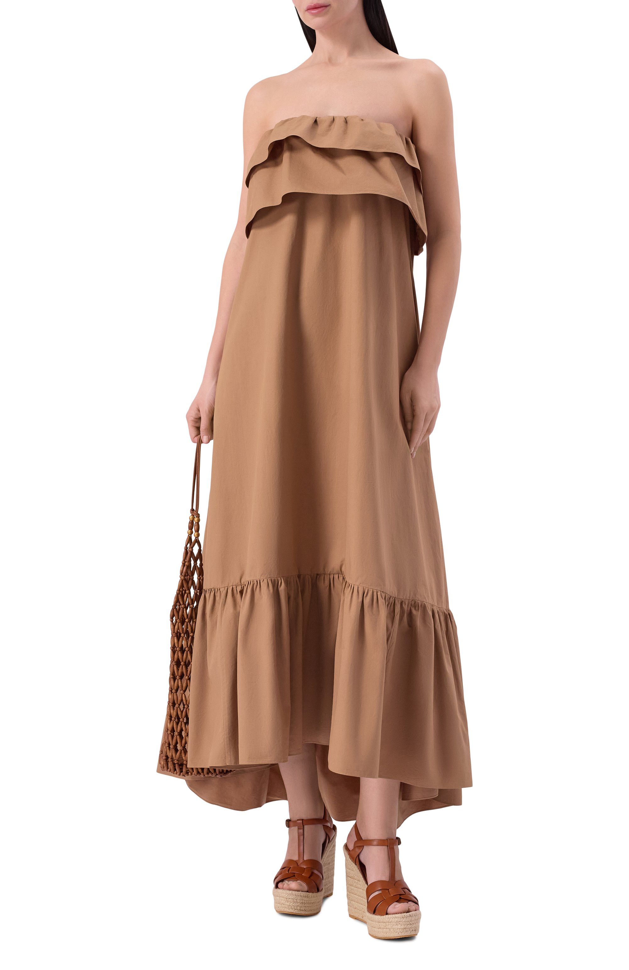 Кожаные босоножки espadrille SAINT LAURENT, арт. 611924/BDA00, фото 3