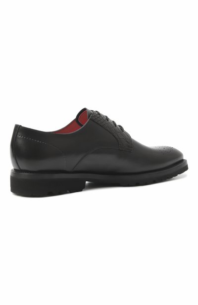 Кожаные дерби с отделкой из аллигатора BARRETT, арт. 252U010.2, фото 5