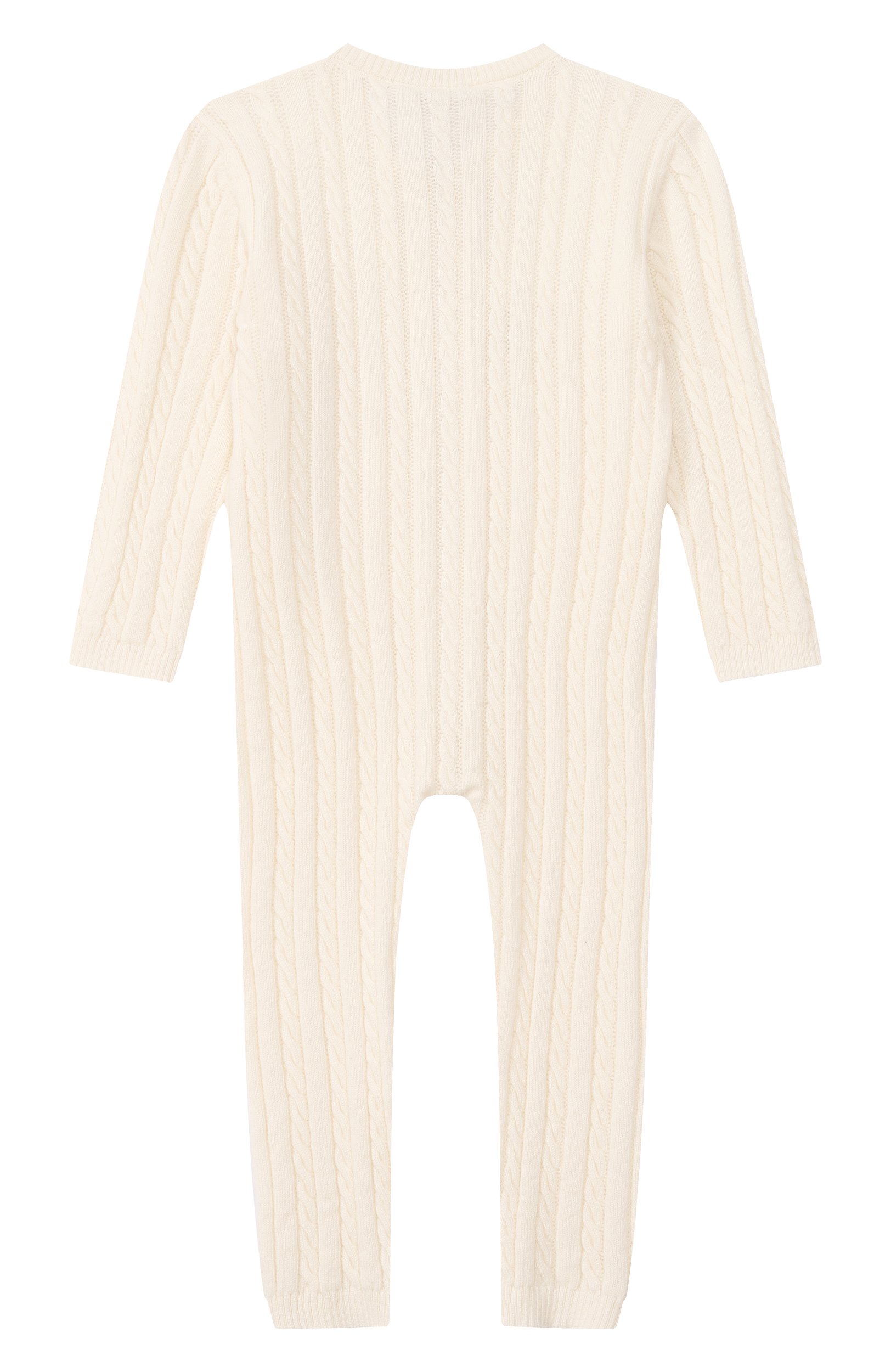 Кашемировый комбинезон BABY T молочного цвета по цене 32000 руб., арт. 26AIC801TZ_001, фото 2 Кашемировый комбинезон BABY T, арт. 26AIC801TZ_001, фото 2