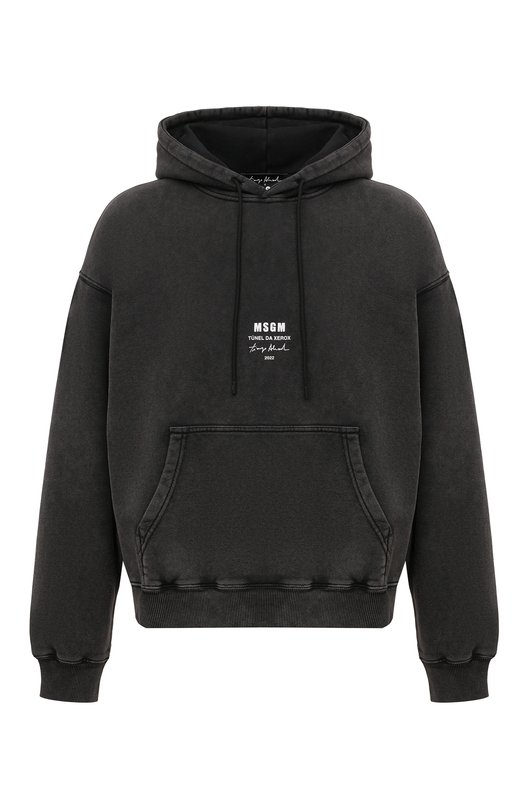 

Хлопковое худи MSGM, Серый