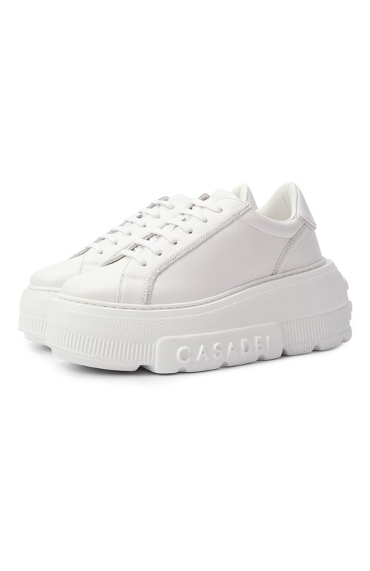 Кожаные кеды Nexus Casadei 2X076A0701SALEN Белый 2X076A0701SALEN