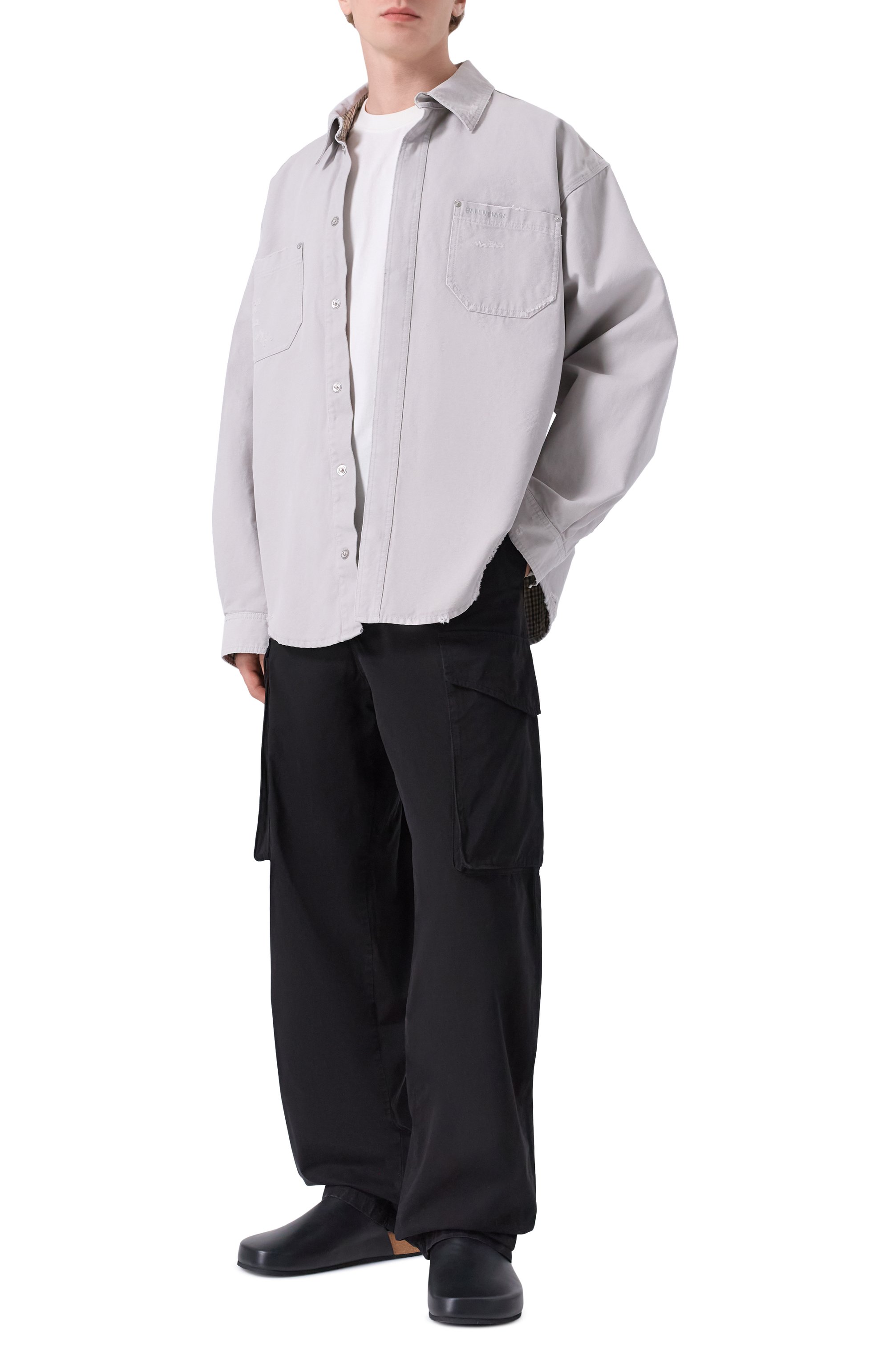 Кожаные сабо balenciaga x scholl BALENCIAGA, арт. 827677/WB2U0, фото 2