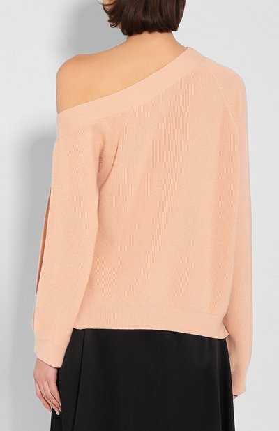 Свитер NANUSHKA розового цвета по цене 39250 руб., арт. CAMERIN_APRIC0T_CASHMERE BLEND RIB, фото 4 Свитер NANUSHKA, арт. CAMERIN_APRIC0T_CASHMERE BLEND RIB, фото 4