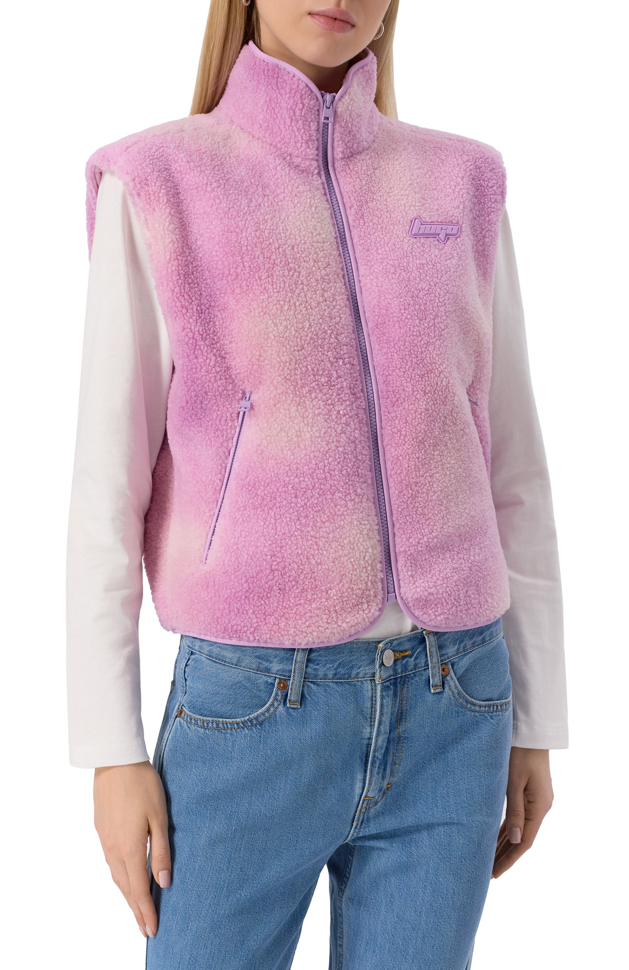 Жилет HUGO BLUE сиреневого цвета по цене 21950 руб., арт. 50541231, фото 3 Жилет HUGO BLUE, арт. 50541231, фото 3