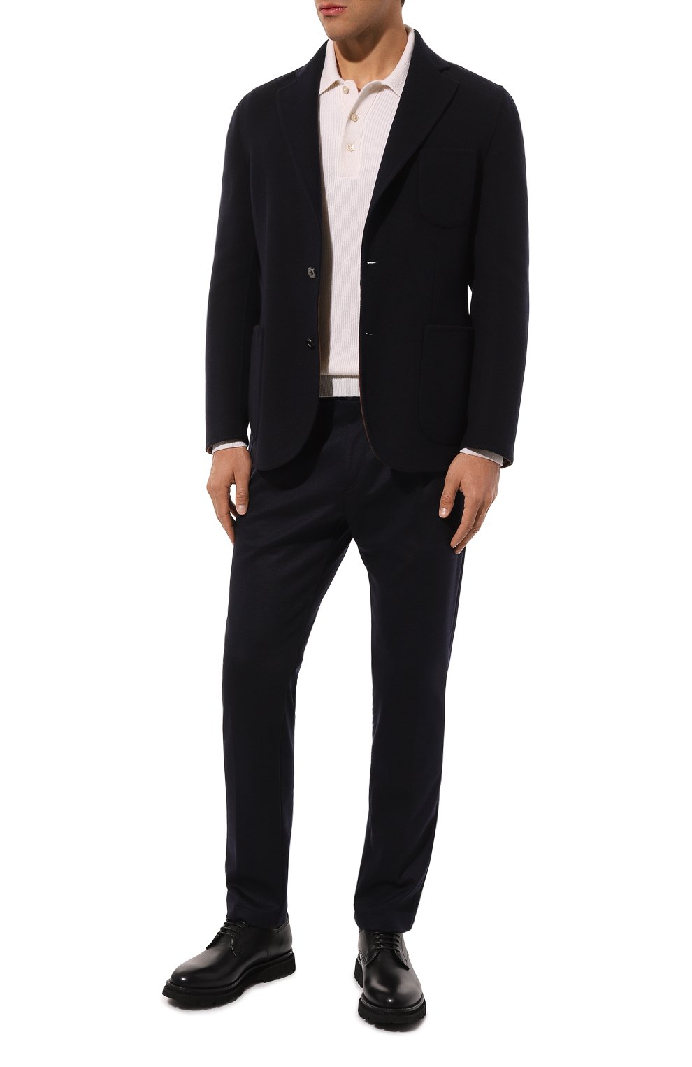 Брюки WINDSOR темно-синего цвета по цене 38000 руб., арт. FL0M0-J2/10010263, фото 2 Брюки WINDSOR, арт. FL0M0-J2/10010263, фото 2