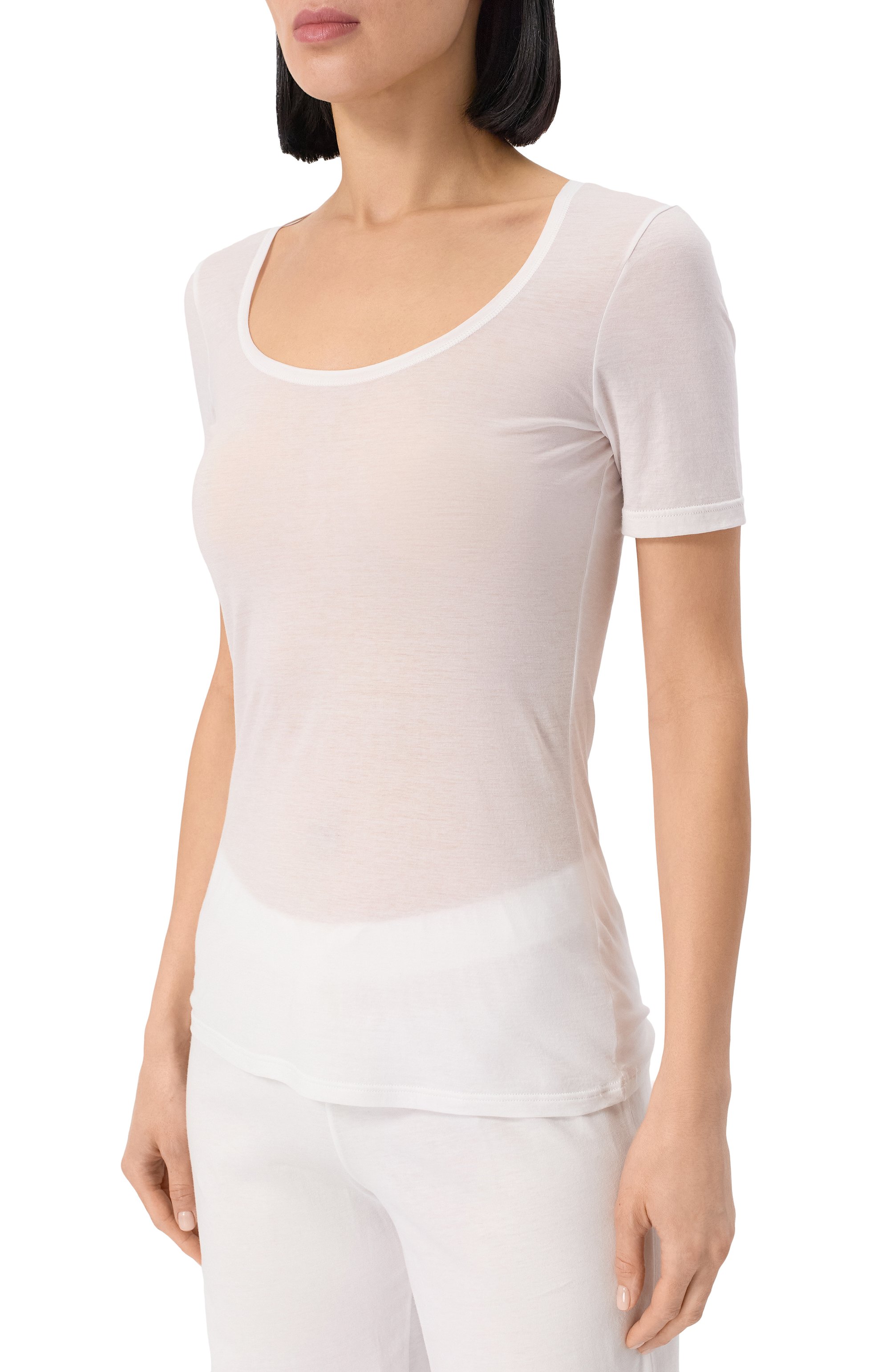 Хлопковая футболка HANRO, арт. 071827, фото 3