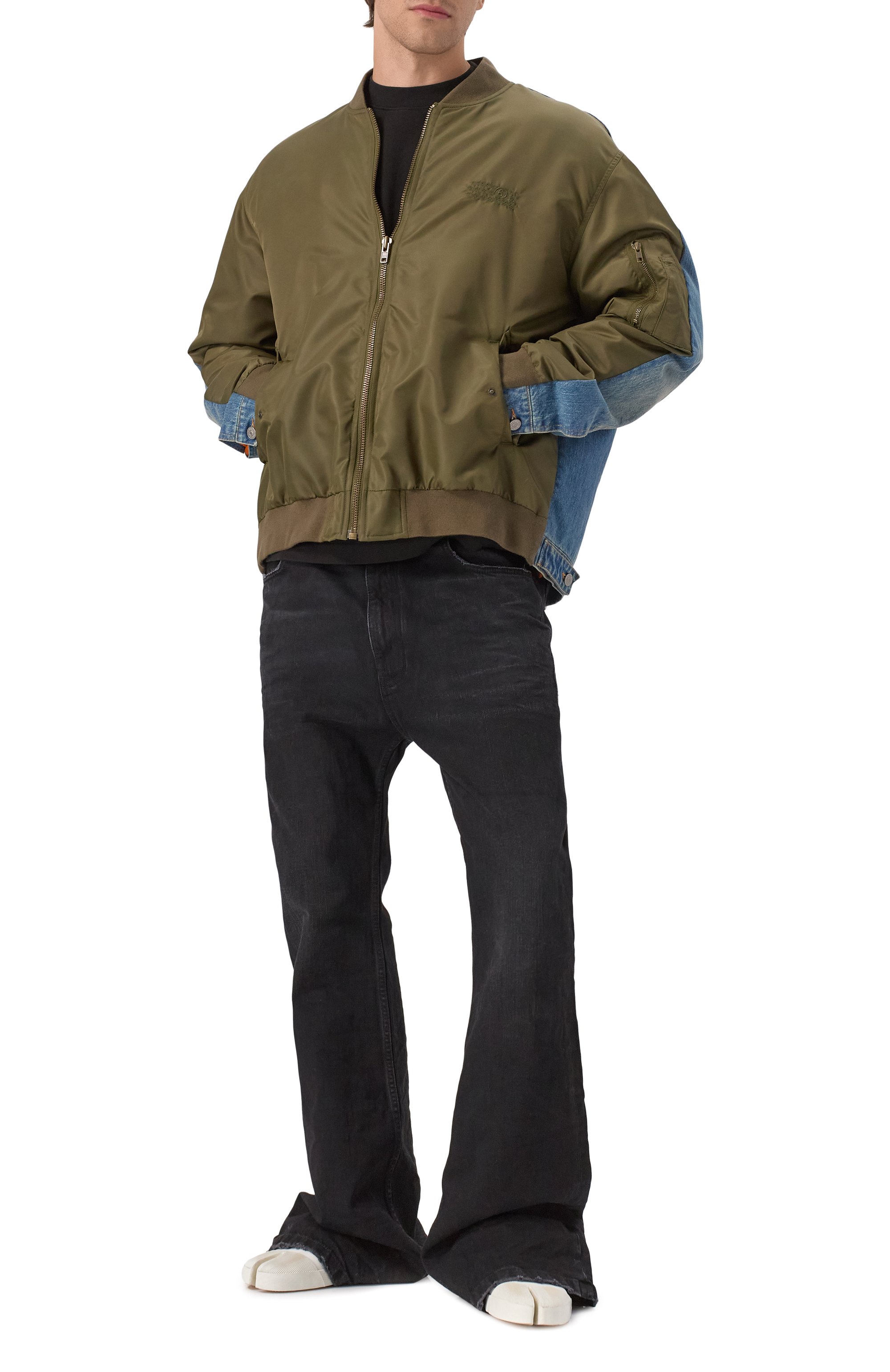 Комбинированный бомбер MM6, арт. SH0AM0044/MTN038, фото 2