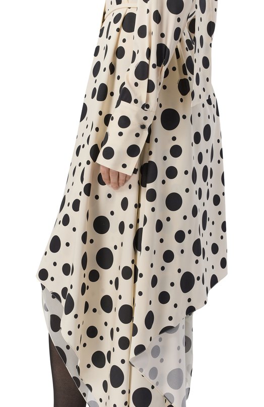 Шелковое платье Gooroo D068-2008-1011-FW25/26 Кремовый  D068-2008-1011-FW25/26 Фото 4