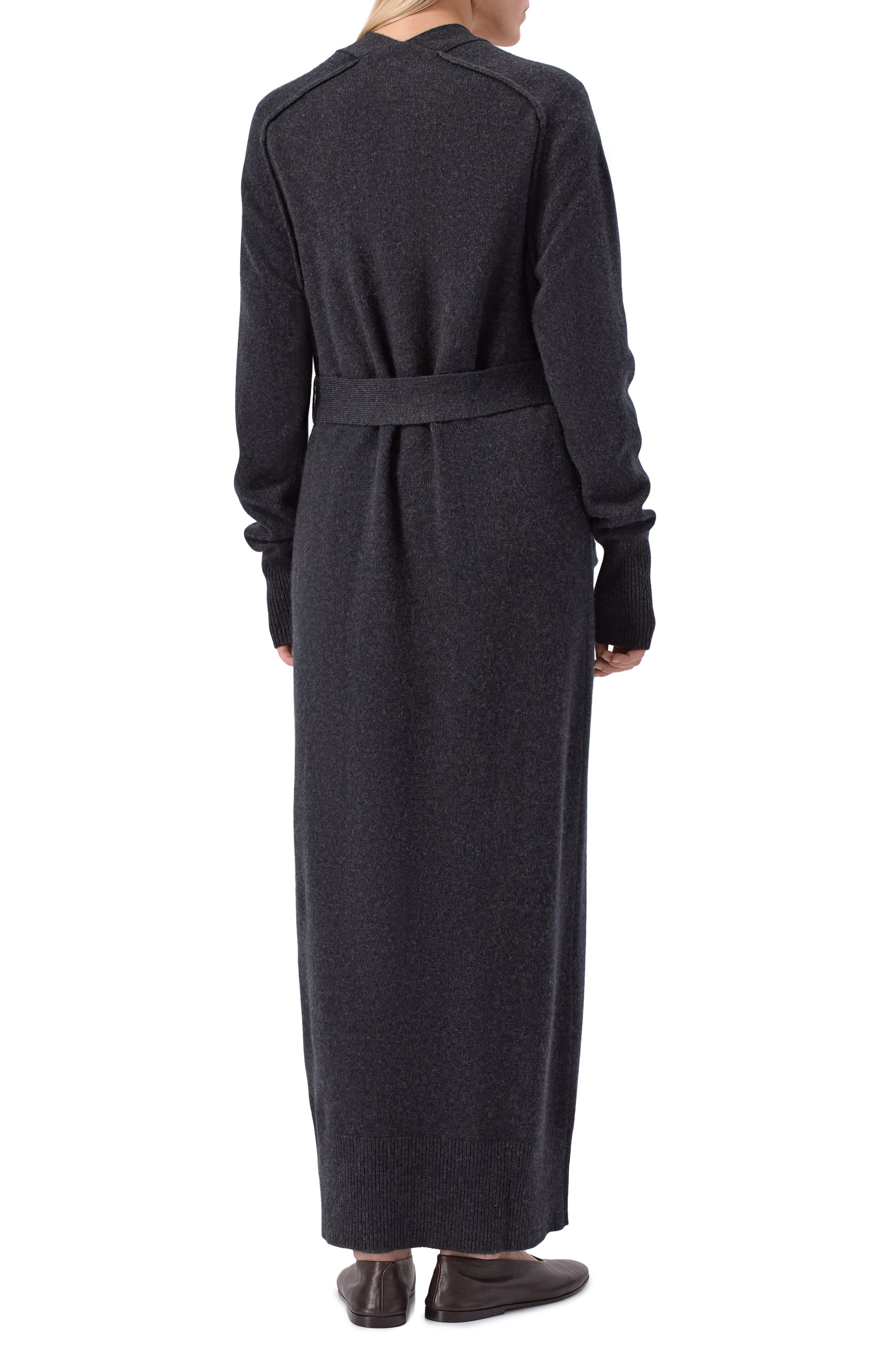 Кардиган из шерсти и кашемира BOSS темно-серого цвета по цене 47950 руб., арт. 50550488, фото 4 Кардиган из шерсти и кашемира BOSS, арт. 50550488, фото 4