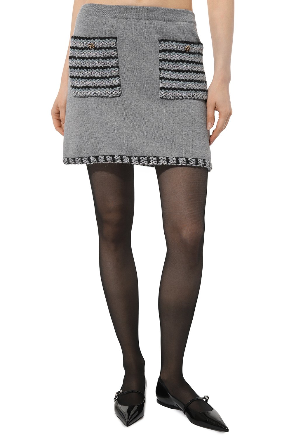 Юбка из шерсти и вискозы AND THE BRAND, арт. S24-SK027-1202-901, фото 3